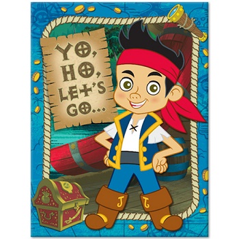 Jake and the Neverland Pirate Party Invitation Card